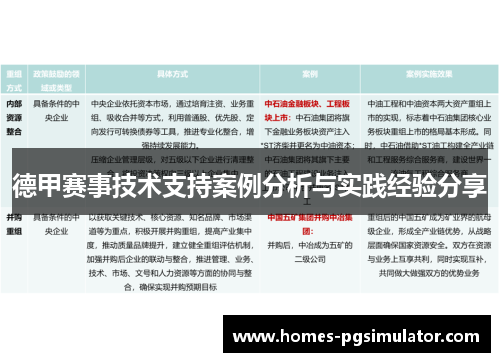 德甲赛事技术支持案例分析与实践经验分享