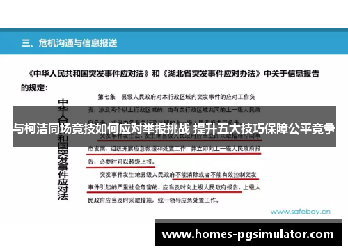 与柯洁同场竞技如何应对举报挑战 提升五大技巧保障公平竞争
